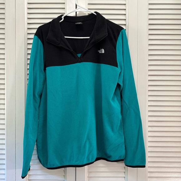 The North Face Tops - The North Face Glacier Fleece Pull Over Teal size XL